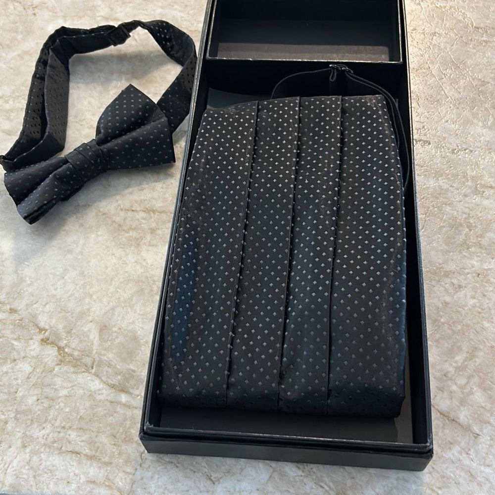 Alan Flusser Bow tie & Cumberbund Set